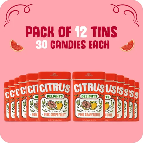 Miniatura 5 de Big Sky Citrus Delights - Pastillas de caramelo - Paquete de 12 caramelos cítricos a granel - Ayuda a eliminar el mal aliento y la boca seca - 1.07