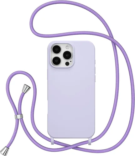 Miniatura 57 de ZTOFERA Funda Crossbody para iPhone 15 Pro con Correa de Cordón Ajustable, Funda Suave de Silicona Líquida para iPhone 15 Pro 6.1 pulgadas - Rosa