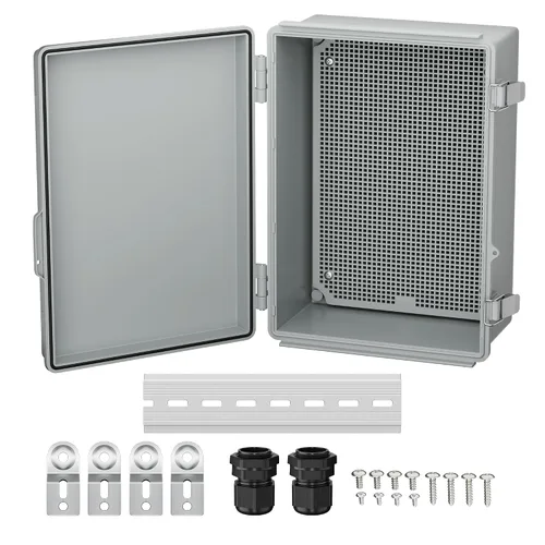 Miniatura 12 de Joinfworld Caja Eléctrica al Aire Libre Impermeable IP67 6X6 Caja de Proyecto de Plástico Recinto Resistente a la Intemperie para WiFi Electrónica