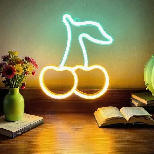 Miniatura 20 de Letrero de luz LED de neón de durazno, lámpara hecha a mano para pared, habitación, fiesta, hogar, bar, arte, Navidad, dormitorio, mesa, boda, Coral