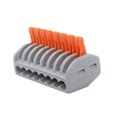 Miniatura 4 de Conector de alambre de tuerca de barra de acoplamiento de 8 puertos PCT-218 Conductor clasificado Cable terminal compacto Conectar