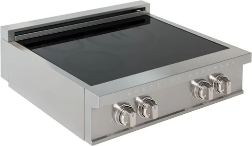 Miniatura 2 de Placa de inducción profesional de 30 pulgadas, estufa eléctrica integrada de 4 quemadores con zonas flexibles, vidrio cerámico duradero y controles