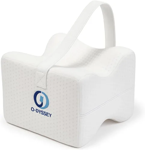 O-DYSSEY Almohada ortopédica de rodilla para personas que duermen de lado, almohada de espuma viscoelástica para aliviar el dolor de cadera, ciática