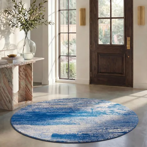 Miniatura 84 de SAFAVIEH, colección Adirondack - Alfombra de 6 x 9 pies, plateada/multicolor, abstracta, moderna, no desprende pelo, de fácil cuidado, para zonas