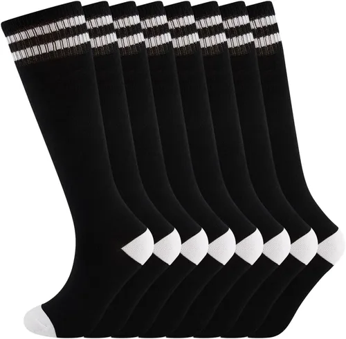 Miniatura 19 de Calcetines altos hasta la rodilla para niños, calcetines de fútbol de algodón para niños, niñas, niños pequeños