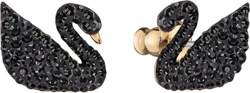 Miniatura 4 de Swarovski Iconic Swan Jewelry Collection Rose Gold Tone Finish Black Crystals