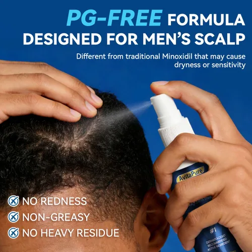 Miniatura 3 de 5% Minoxidil para hombres en aerosol para el crecimiento del cabello, tratamiento extra fuerte para el crecimiento del cabello para hombres