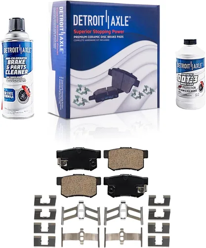 Miniatura 97 de Detroit Axle - Pastillas de Freno Delantero Izquierdo Reemplazo de Pinza de Disco para Dodge Ram 1500 Dakota Mitsubishi Raider - Juego de 3 piezas