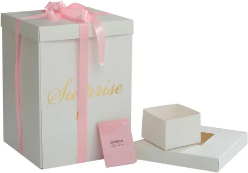Miniatura 7 de Caja de regalo de flores sorpresa de explosión de 10 x 10 x 14 pulgadas, para propuesta de matrimonio, fiesta de cumpleaños, Navidad, día de la Rosa