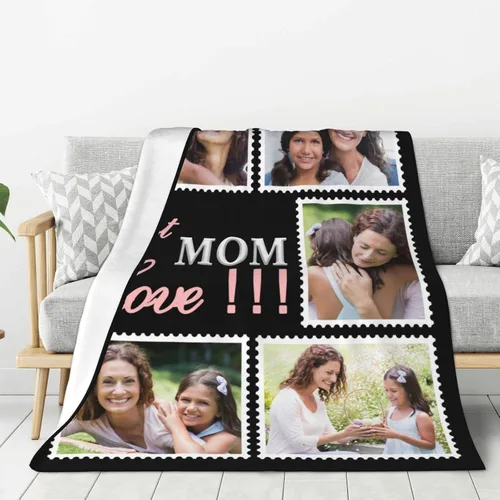 Miniatura 64 de JCETUNO Regalos personalizados de San Valentín para él y ella, mantas personalizadas con foto, mantas de fotos personalizadas, mantas de fotos