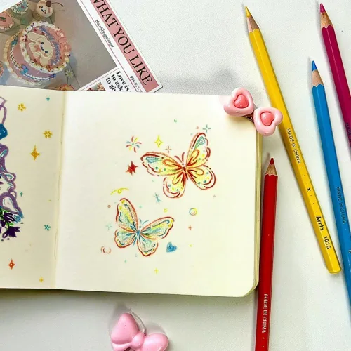 Miniatura 8 de Mifuner Cuadernos Mini de 5x5, 80gsm, Páginas en Blanco, Cuadernos de Bocetos, Diario de Viajes, Cuaderno de Bolsillo, Tapa Dura, Cuaderno