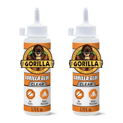 Miniatura 16 de Gorilla - Pegamento transparente, botella de 1.75 onzas (paquete de 1) - Cristal claro, para todo uso y resistente al agua