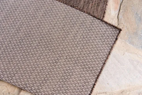 Miniatura 6 de Unique Loom Collection Alfombra de Área Plana Casual de Transición Sólida Jaspeada para Interiores/Exteriores