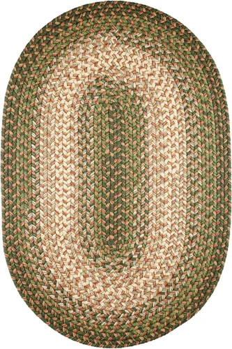 Miniatura 8 de Rhody Rug Easy Living EL33 Taupetone - Alfombra ovalada trenzada de 4 x 6 pies, decoración del hogar, tapete para piso o dormitorio, de fácil