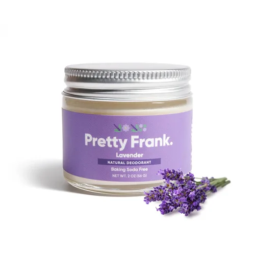 Pretty Frank Lavender - Pasta desodorante sin aluminio (anteriormente Primal Pit Paste) sin bicarbonato de sodio, piel sensible, control de olores