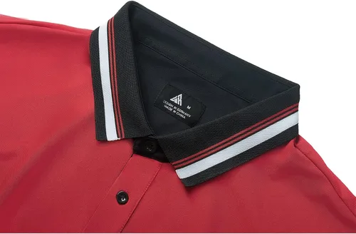 Miniatura 4 de GEEK LIGHTING Polo para hombre de manga corta con cuello casual de golf