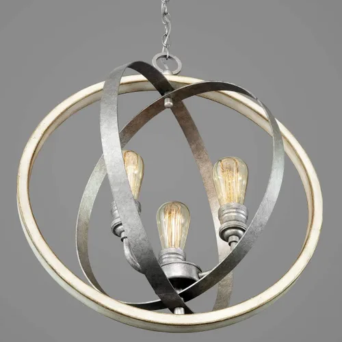 Miniatura 2 de Progress Lighting P500093-143 Conestee - Colgante de tres luces, color negro