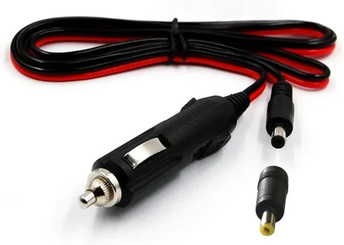 DOCA Adaptador de vehículo CC Lightning Cargador de coche Cable de fuente de alimentación de 4 pies de largo para reproductor de DVD portátil para