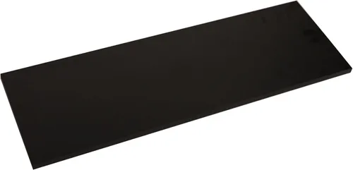 SSWBasics Tablero de estante de melamina negra laminada, 36 pulgadas de largo x 12 pulgadas de ancho, estantes de repuesto duraderos y elegantes,