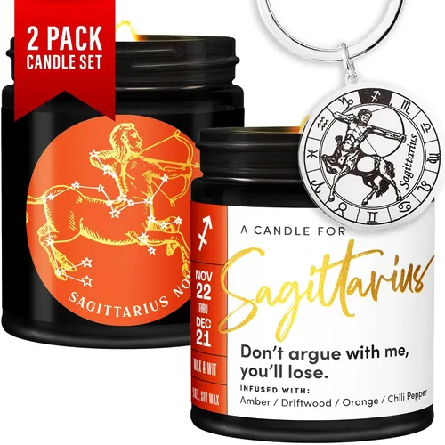 Miniatura 33 de WAX & WIT Regalos de Acuario para mujeres, vela de Acuario, regalo del zodiaco, regalos de astrología para mujeres, vela del zodiaco, regalo