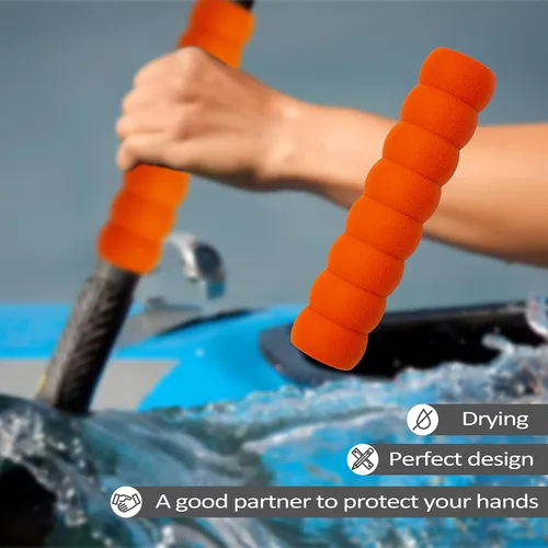 Miniatura 3 de Paquete de 2 empuñaduras para kayak, agarre antideslizante para remos desmontables, accesorios de kayak para prevención de ampollas
