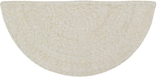 Miniatura 84 de Super Area Rugs Farmhouse - Alfombra trenzada de algodón reversible para cocina, gris y blanco, 4 x 6 pies, ovalada