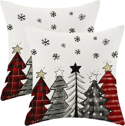 Miniatura 23 de AEIOAE - Juego de 2 fundas cuadradas de almohadones de lino para otoño con calabaza en tono naranja quemado y blanco, para decoración al aire libre