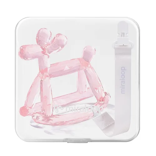 Miniatura 12 de Mordedor de Bebé Miraloop de Cristal en Gelatina – Juguete de Alivio de Dentición Jellydog para Bebés de 3-6 Meses, Mordedor de Mano de Silicona