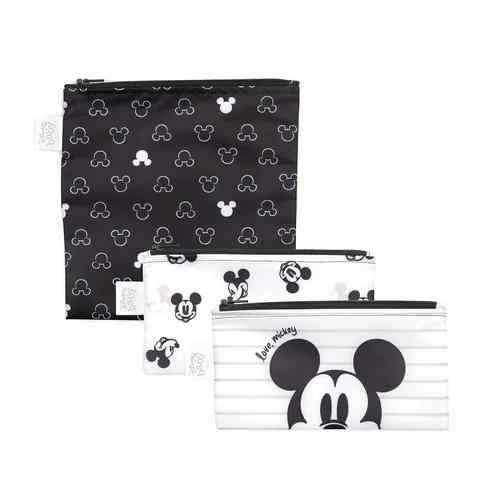 Miniatura 32 de Bumkins - Bolsas reutilizables para snacks, para almuerzo escolar de niños y porciones para adultos, tela lavable, bolsa con cierre de tela