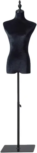 Miniatura 20 de Female Mannequin Torso with 140-185 Cm Adjustable Height Stand, Shoulders 39 Cm /Bust 86 Cm / Waist 64 Cm / Hip 84 Cm(Brown,with arms)