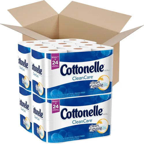 Miniatura 4 de Cottonelle Papel higiénico Clean Care, papel higiénico de baño, 6 megarrollos de papel higi