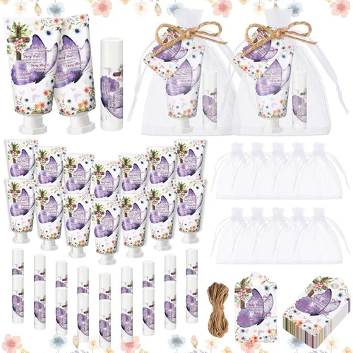 24 juegos de regalos de graduación cristiana, crema de manos y bálsamo labial, regalos de agradecimiento para profesores, versículo de la Biblia,