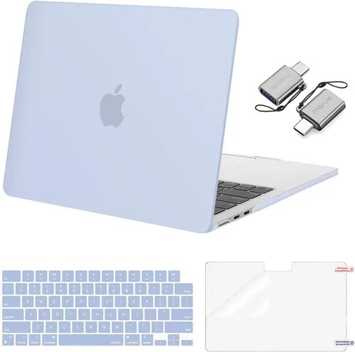 Miniatura 35 de Mosiso Funda para MacBook Air de 13 y 13.6 pulgadas, 2024, 2023 y 2022, M3 A3113, M2 A2681, Touch ID, carcasa rígida, cubierta de teclado, protector