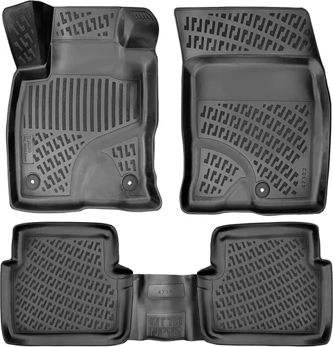 Miniatura 7 de RizLiner Ford Maverick 2022-2026 (sin modelos híbridos) Alfombrillas 3D de ajuste personalizado compatibles con Ford Maverick, tapetes de goma