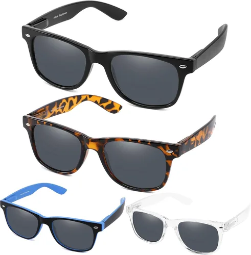 Paquete de 4 lentes de sol de lectura bifocales de alta calidad para hombres y mujeres, clásicos, para exteriores, UV400, unisex, a la moda, con