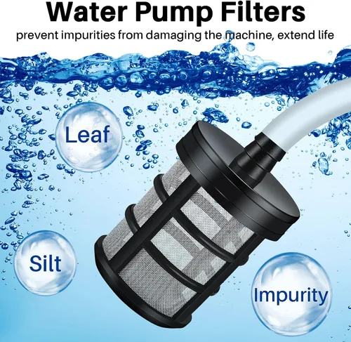 Miniatura 5 de Tondiamo 4 filtros de manguera doméstica para bomba de agua, filtro de sedimentos, filtro de agua de acero inoxidable de malla 50, filtro