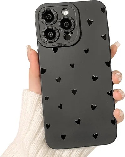 Miniatura 18 de Lovmooful Funda compatible con iPhone 13 Pro Max, diseño de mariposa grande, negro, para niñas y mujeres, TPU suave a prueba de golpes, protector