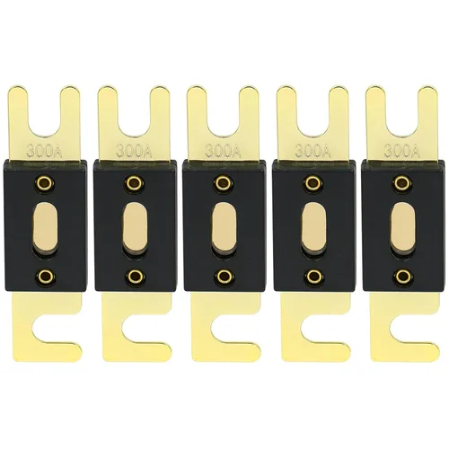 Miniatura 46 de Baomain Paquete de 2 fusibles ANL de 300 A a granel con terminales chapados en oro para audio de automóvil, amplificador, camión, barco, RV