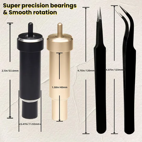 Miniatura 3 de HOOFULL 55 cuchillas de trazador de repuesto compatibles con máquinas Cricut para Explore Air/Maker 1, 2, 3, incluye 2 carcasas, 2 pinzas, punta