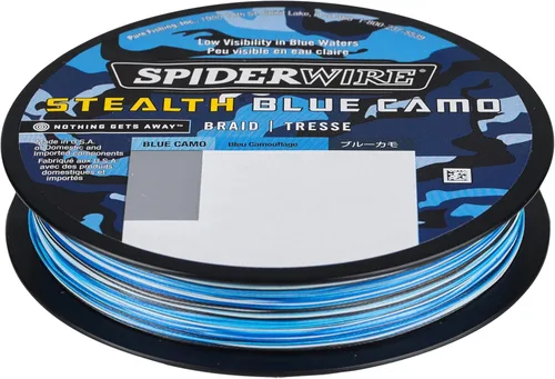 Miniatura 2 de Spiderwire Stealth Braid 3000 Yardas Camuflado azul