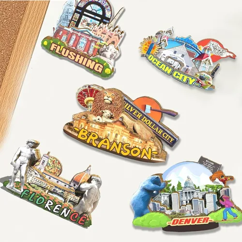 Miniatura 4 de Imán de Branson de los E.E.U.U. para nevera, de madera, 3D, monumentos, viajes, coleccionables, recuerdos, decoración hecha a