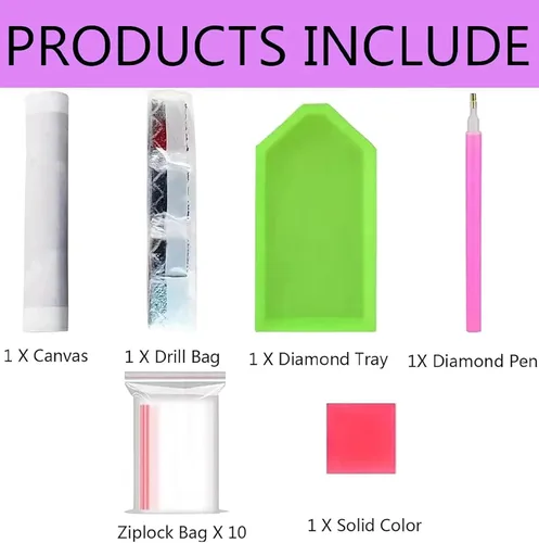 Miniatura 5 de Kit de pintura de diamantes con diseño de flores y luna para adultos, arte y manualidades redondas 5D para adultos principiantes, pinturas