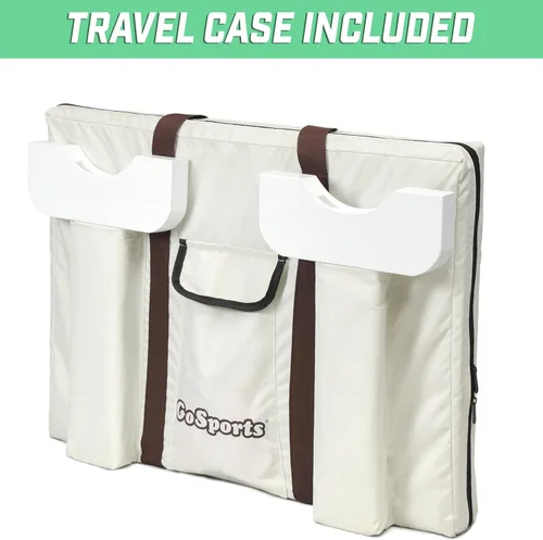 Miniatura 6 de GoSports Juego 4 en fila gigante con funda transportadora – 2 pies de ancho – fabricado en madera