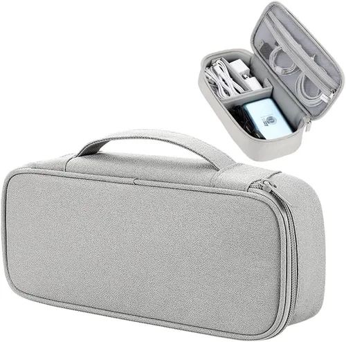Teskyer Estuche Organizador de Electrónicos para Viaje, Bolsa Portátil Impermeable para Accesorios Tecnológicos con Compartimentos Organizados para