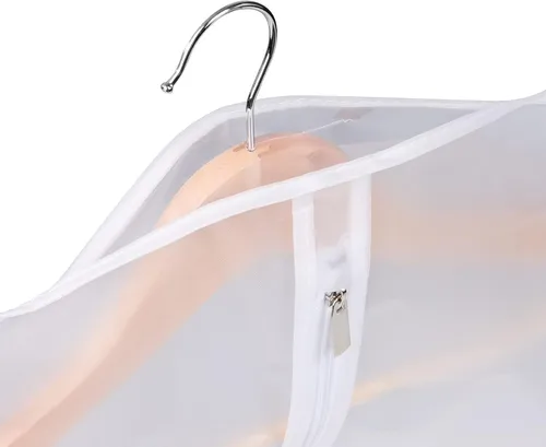 Miniatura 4 de Univivi Bolsas transparentes para colgar ropa de 60 pulgadas, bolsas de vestir transparentes para almacenamiento, paquete de 6 fundas de traje