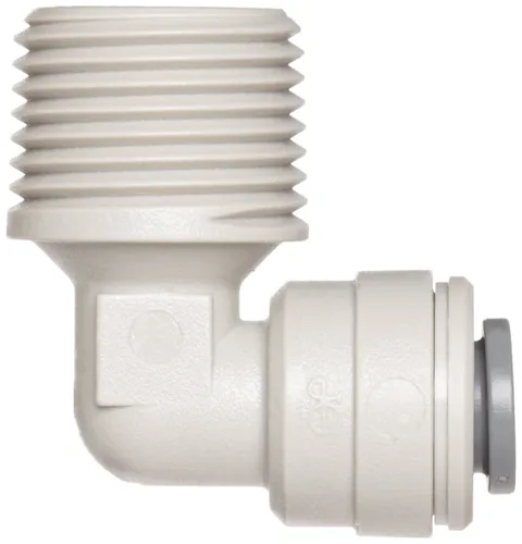 Miniatura 2 de John Guest accesorio conector de tubo a presión, de copolímero de acetal, adaptador, tubo OD x macho NPTF (paquete de 10 unidades)., Blanco, 10