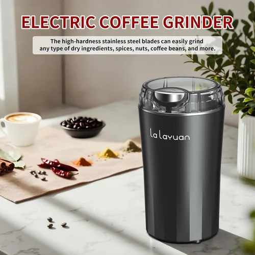 Miniatura 6 de Molinillo de café eléctrico, 200 W, cabezal de corte de acero inoxidable 304, portátil, molinillo de especias para el hogar, 28,000 RPM, puede hacer
