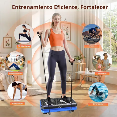 Miniatura 2 de AXV Vibration Plate Fitness Platform Exercise Machine Vibrating Shaking Full Body Shaker Workout Vibrate Stand Shake Board Sport Gym for Weight Loss