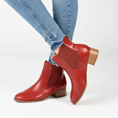 Miniatura 6 de Journee Collection Chayse Tru Comfort - Botines de espuma con tacón apilado para mujer