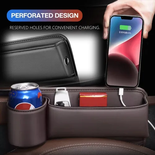 Miniatura 6 de 2025 Nuevo Organizador de Espacio de Asiento de Coche, Organizador de Espacio de Asiento de Coche con Soporte para Tazas y Almacenamiento